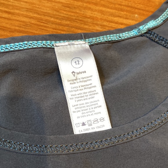 IVIVVA 12 Charcoal Pinhole Tunic Top Tee Reflectors - Picture 5 of 8